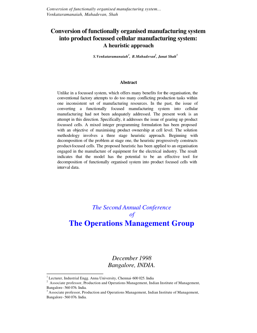 Operations management r panneerselvam pdf